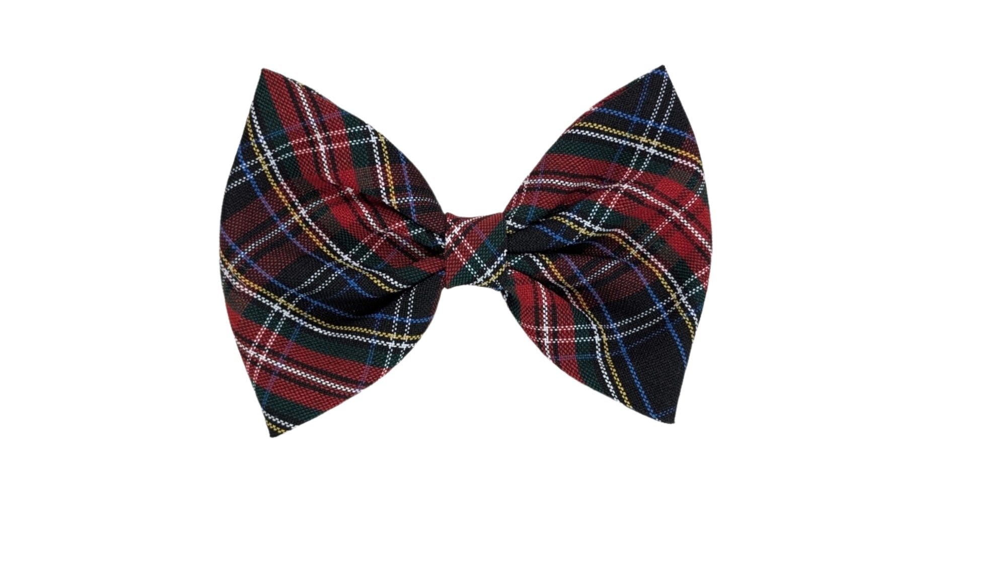 AHS Plaid Bow w/ French Clip 6" - Large