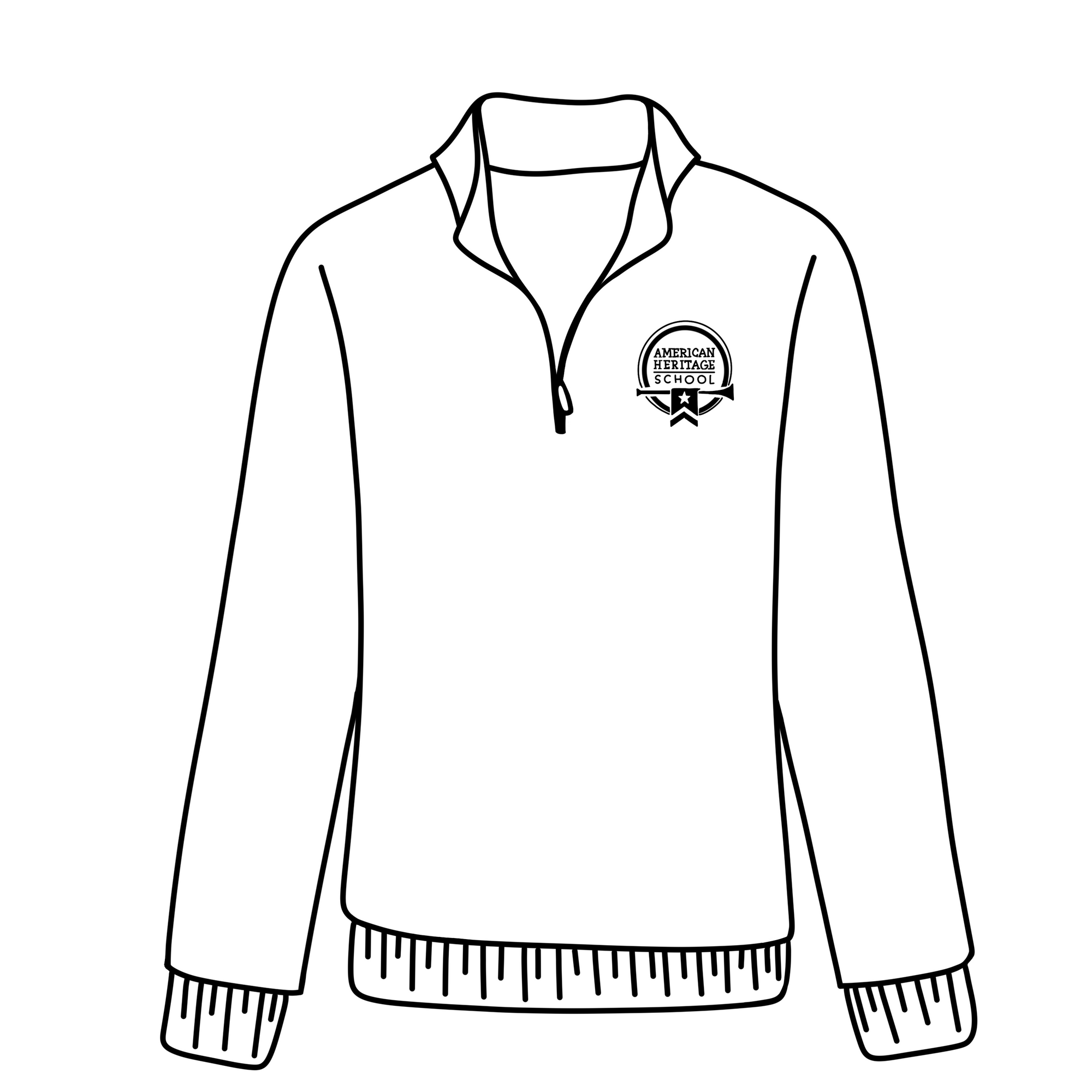 AHS 1/4 Zip Pullover - Navy (K-12th) - Coming in Fall