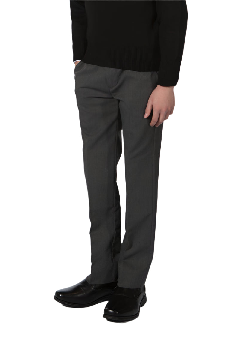 Boys Charcoal Pants - Slim