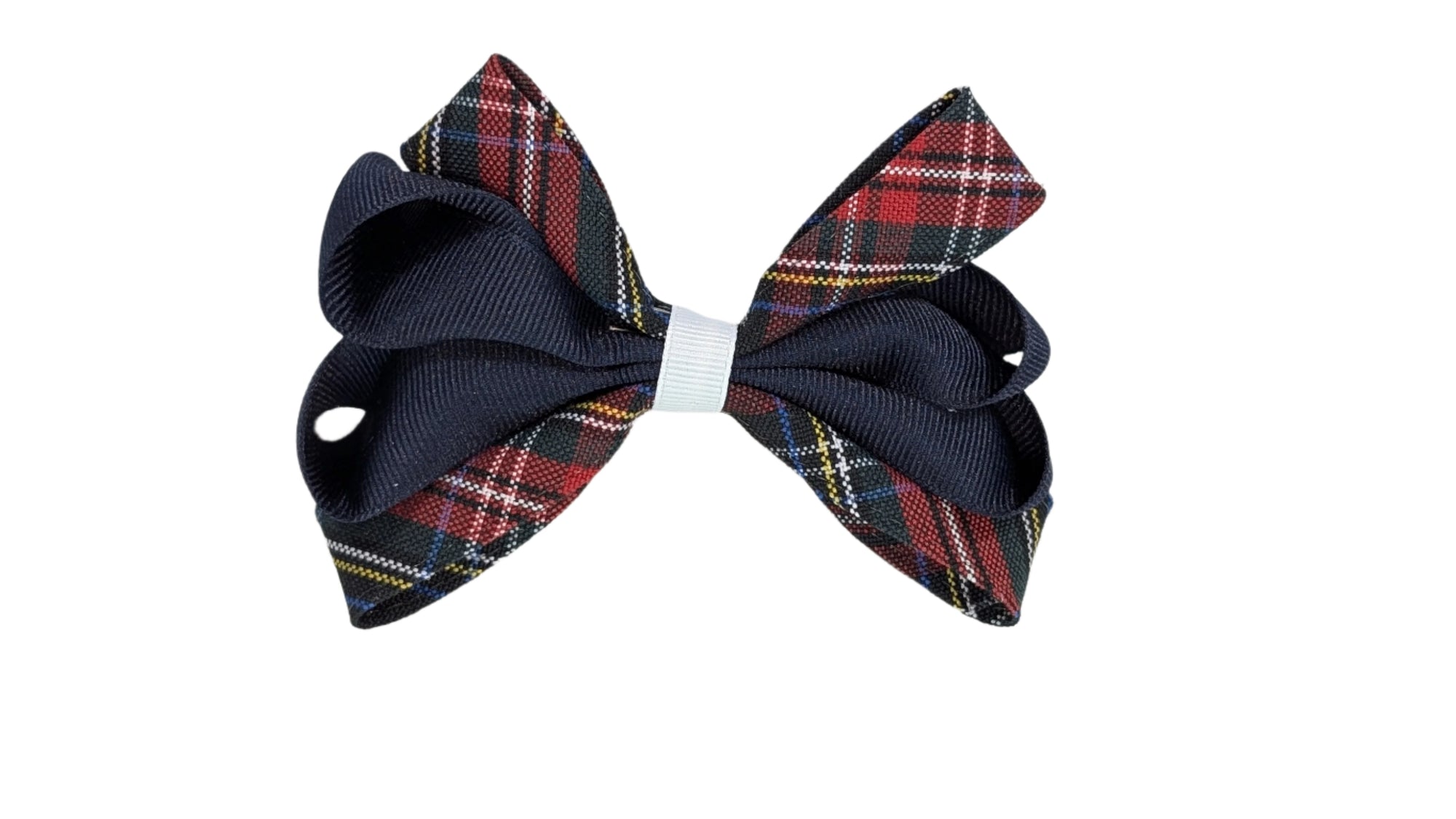 AHS Carnival Bow Plaid & Navy (Qty 1)