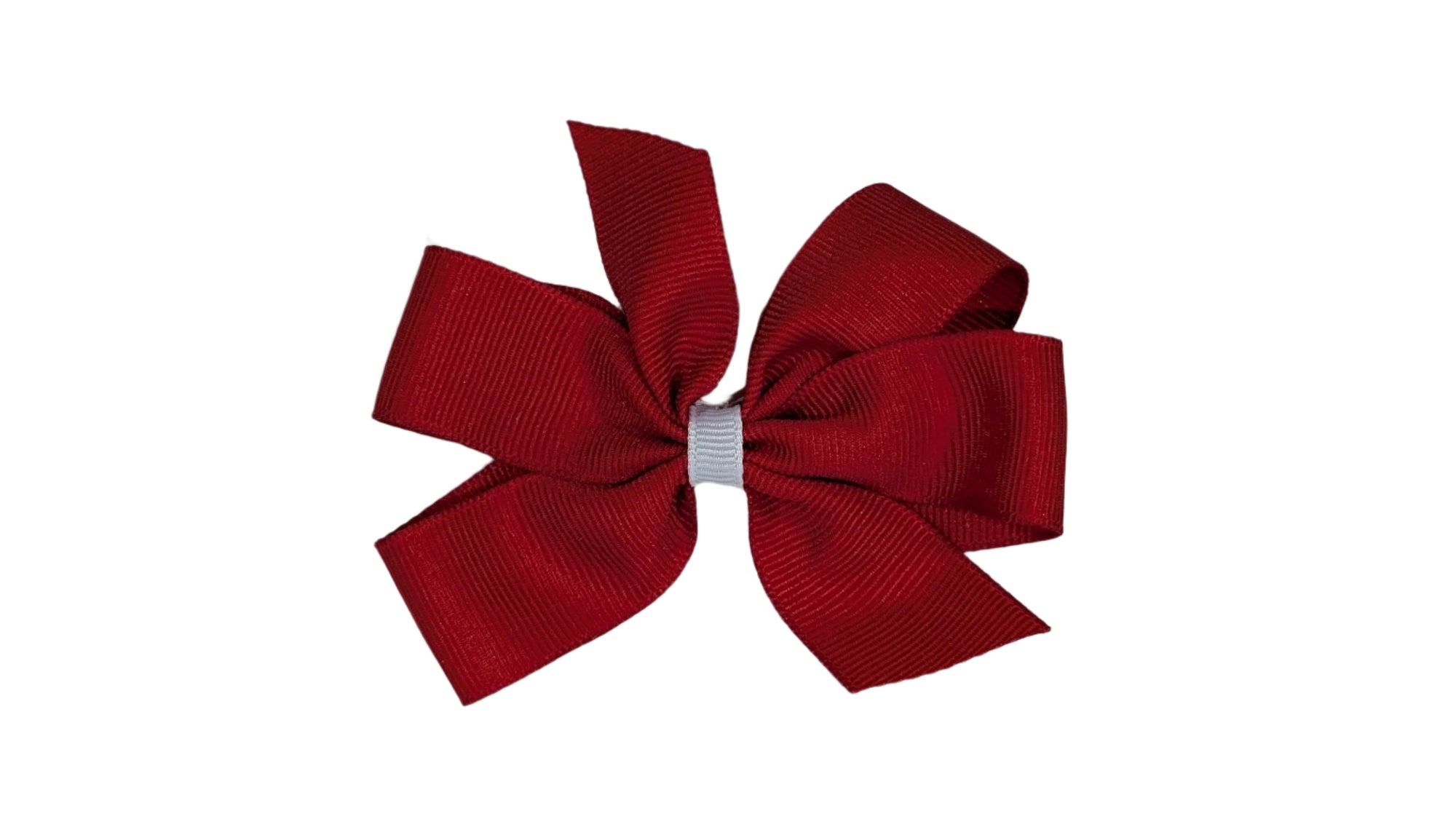 AHS Red Pinwheel Bow w/ White Wrap