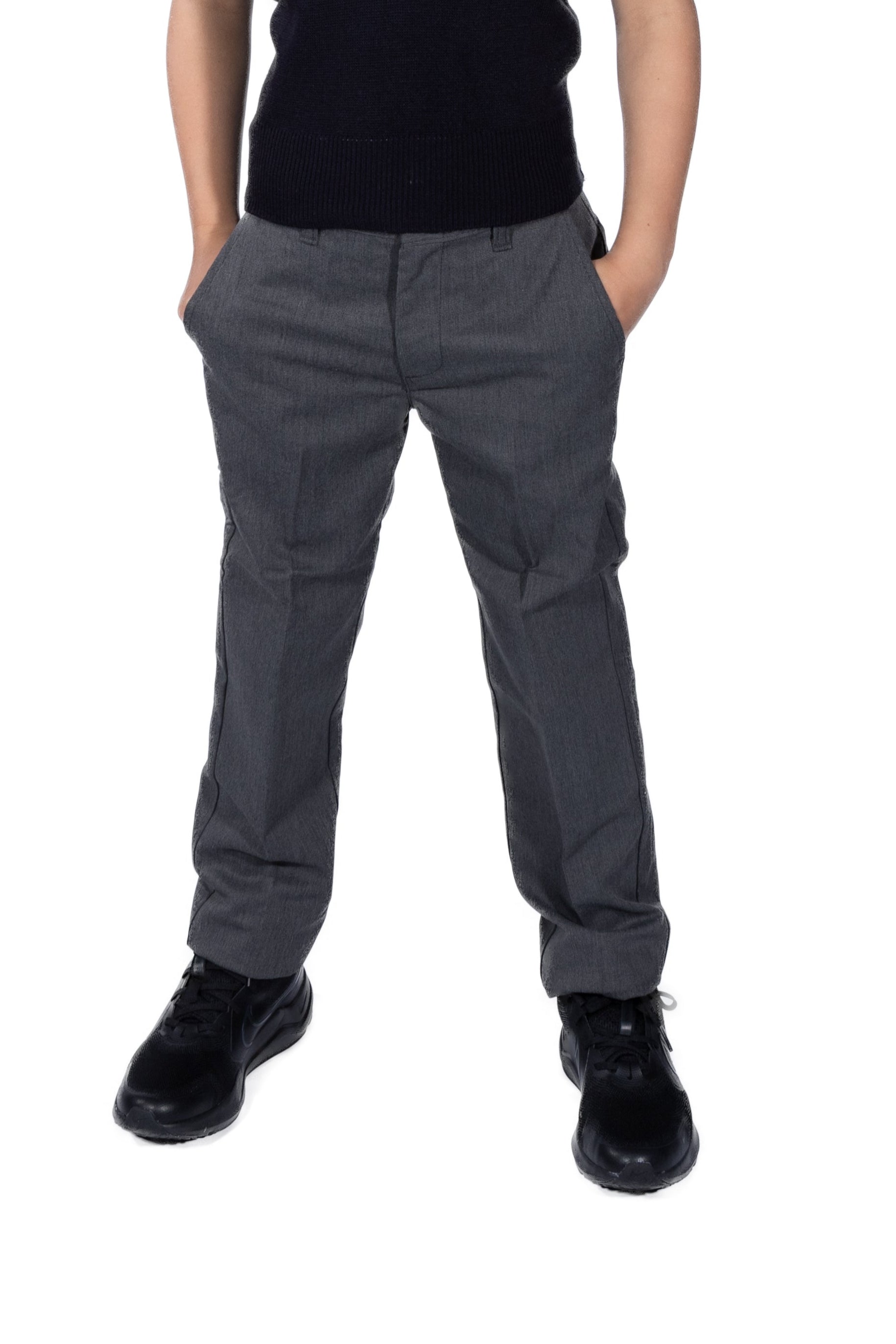 Boys Charcoal Pants - Regular