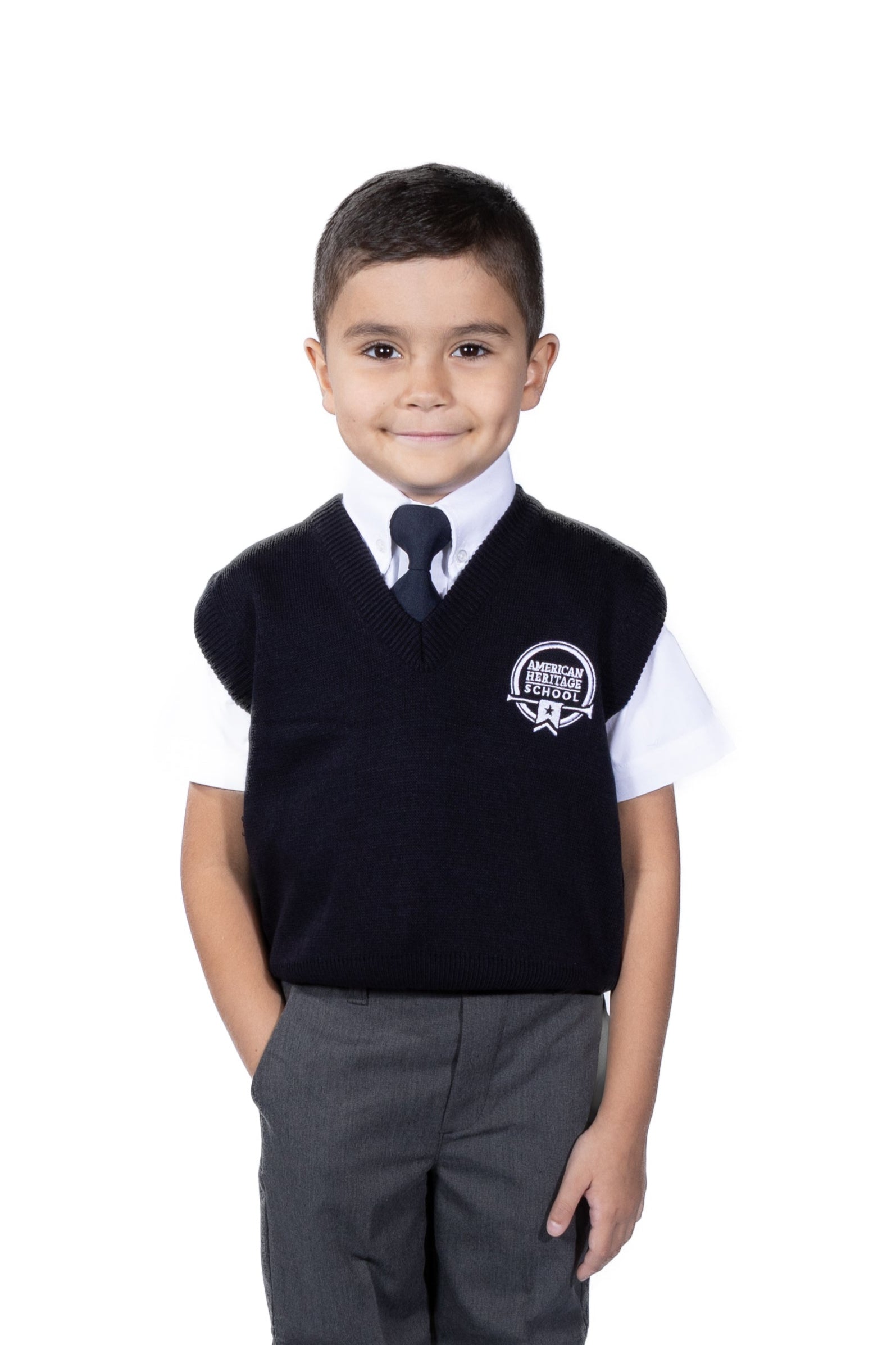 AHS Boys Sweater Vest - Navy (K-12th)