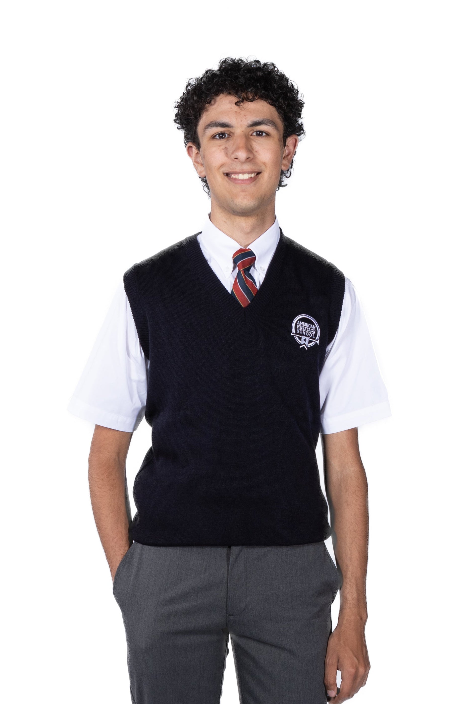 AHS Boys Sweater Vest - Navy (K-12th)