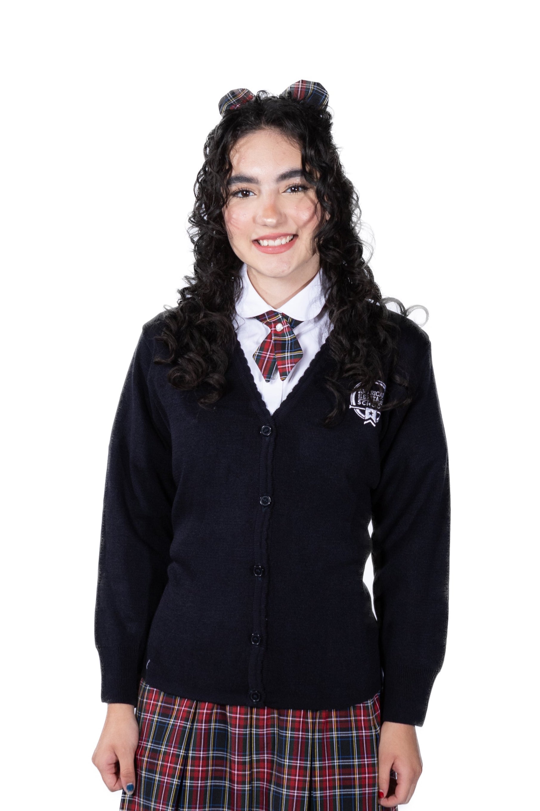 AHS Girls Cardigan Sweater - Navy (K-12th)