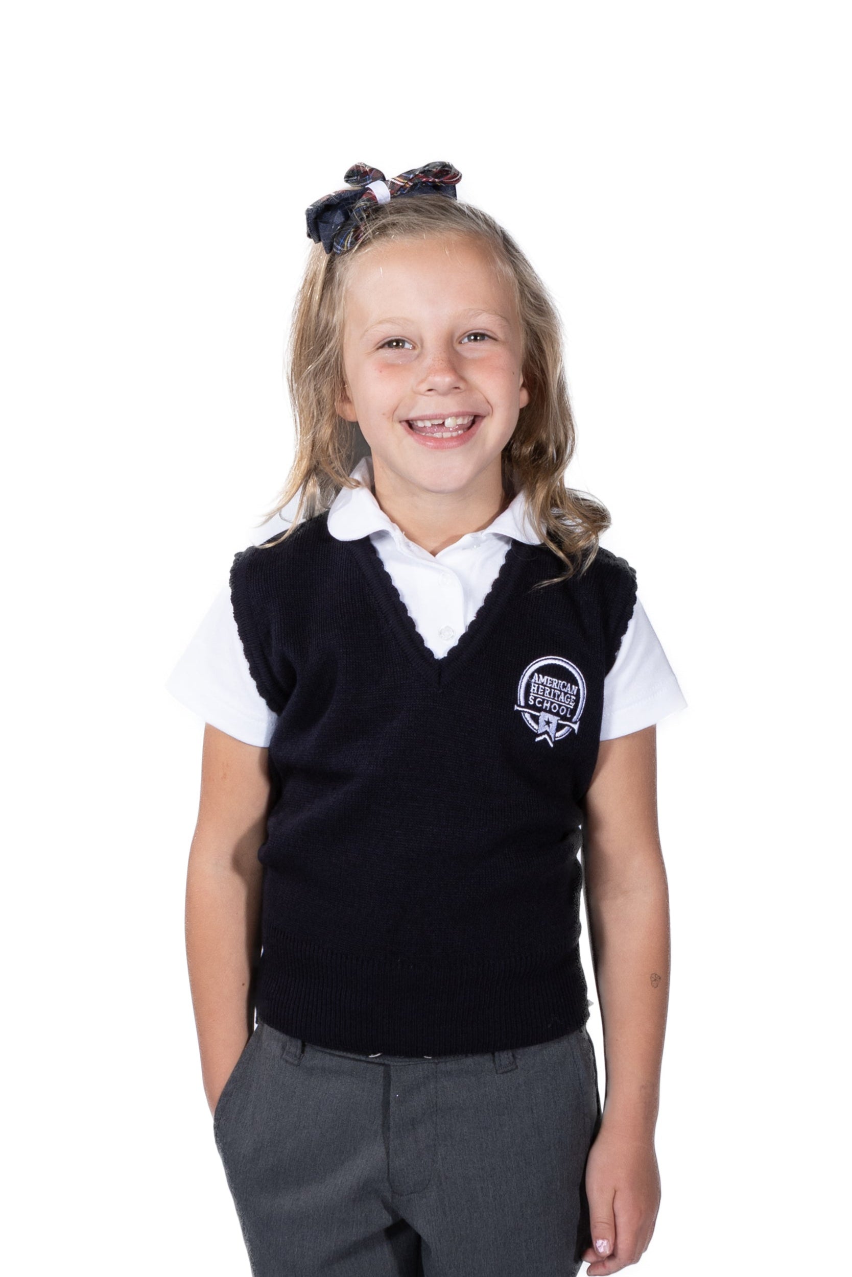 AHS Girls Sweater Vest - Navy (K-12th)