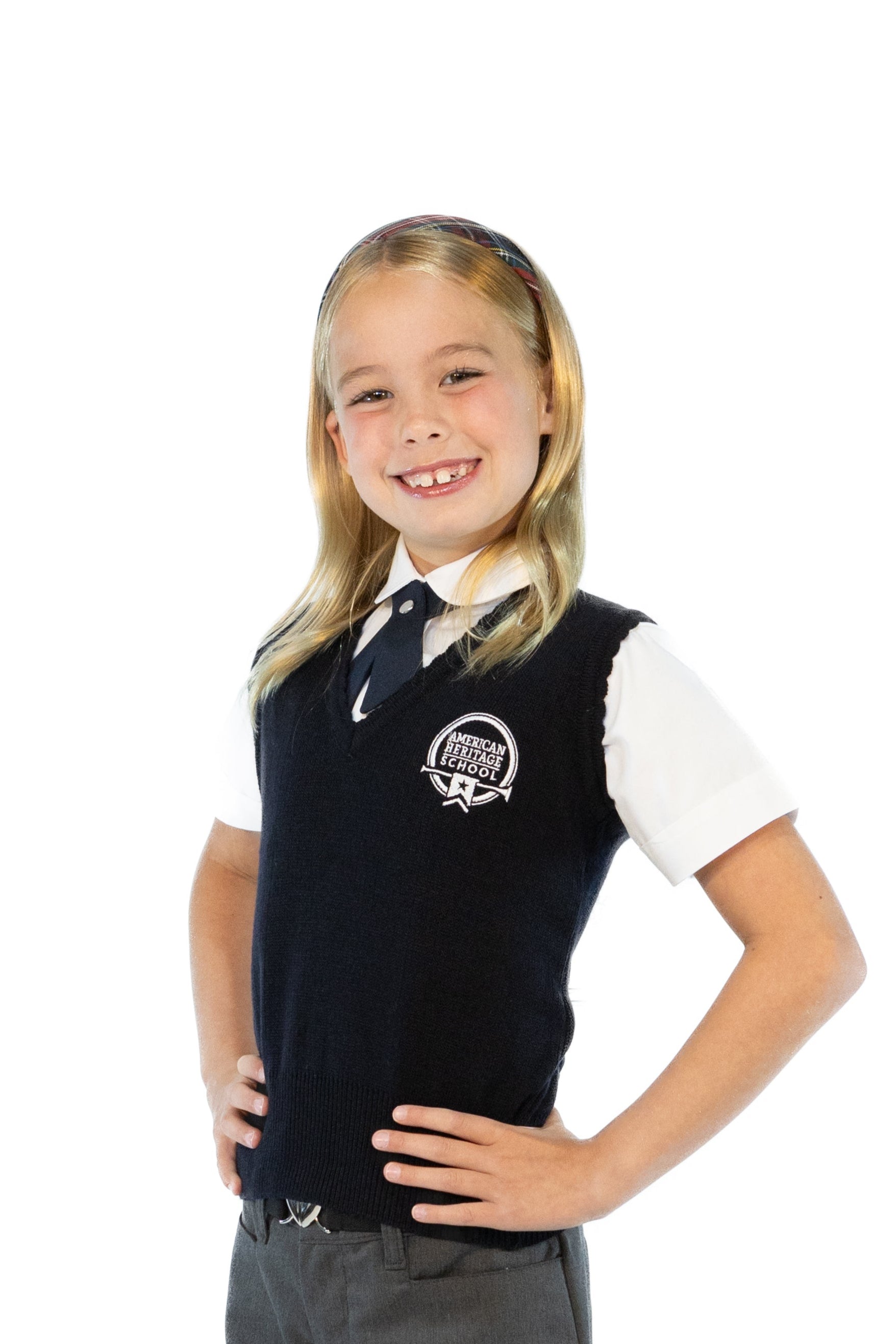 AHS Girls Sweater Vest - Navy (K-12th)
