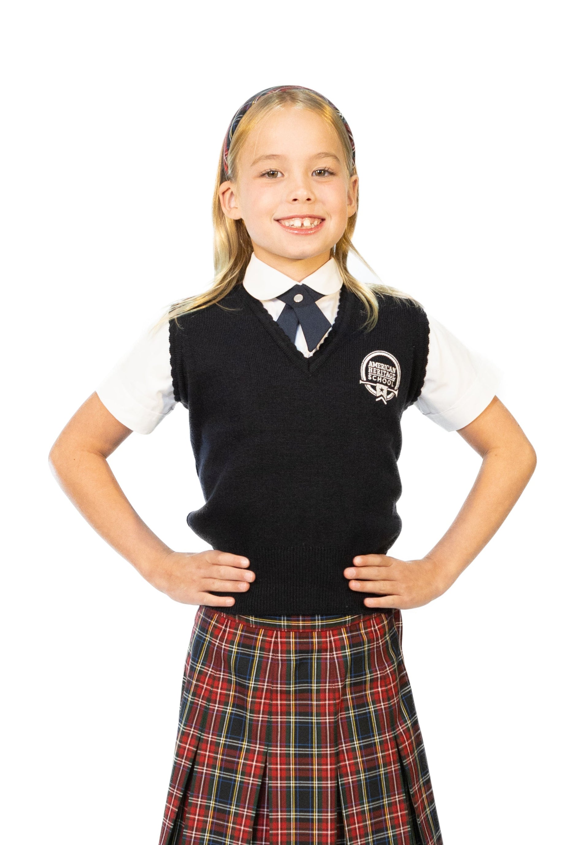AHS Girls Sweater Vest - Navy (K-12th)