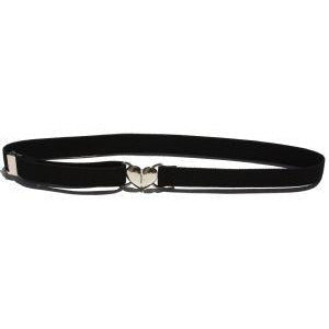 é Heart buckle belt、tシャツ（黒） Black & Silver Double Heart Belt | Yours Clothing