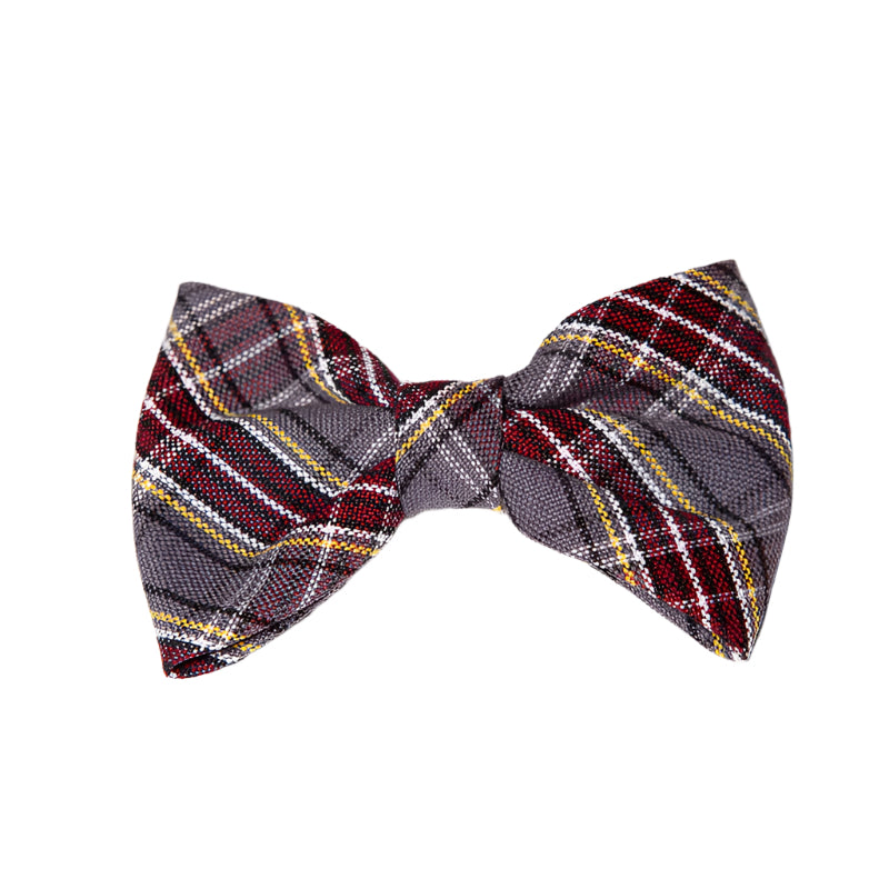 CHS Plaid Bow w/ French Clip - Medium 4.5"