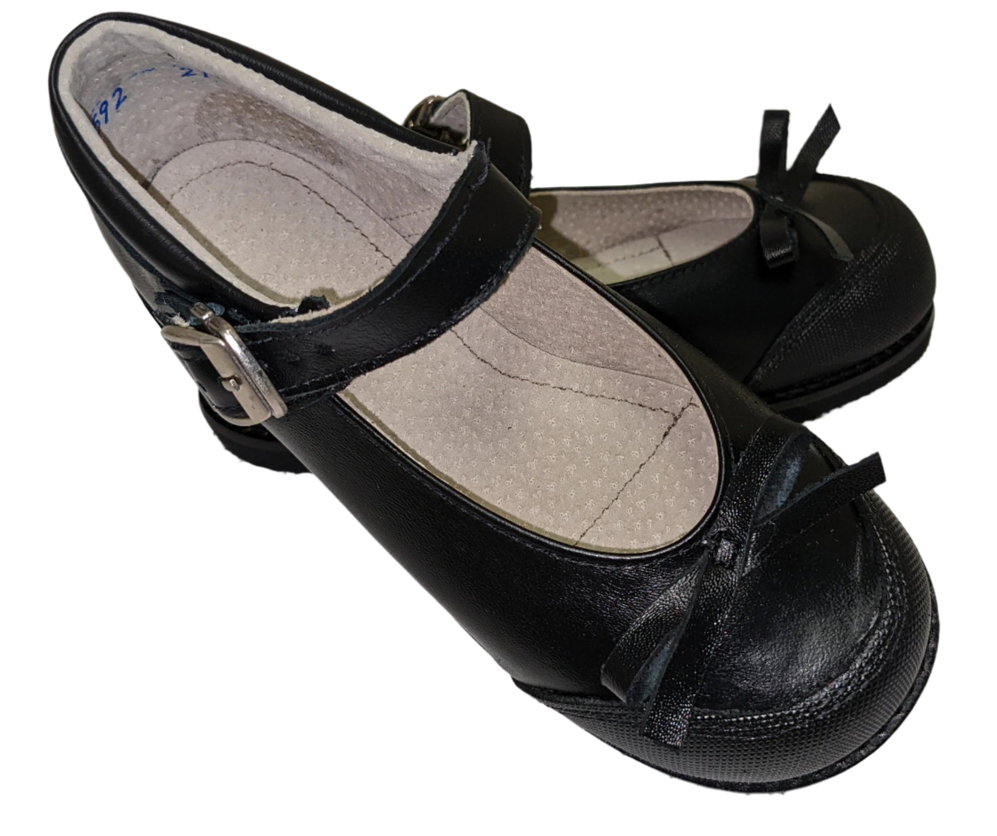 Girls Leather Mary Jane Shoes - Easy Buckle Design