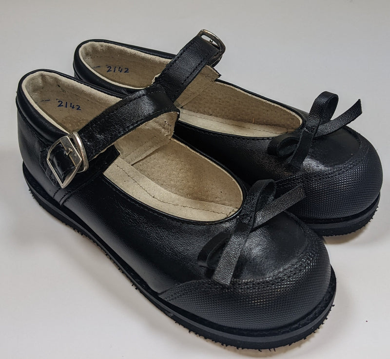 Girls Leather Mary Jane Shoes - Easy Buckle Design