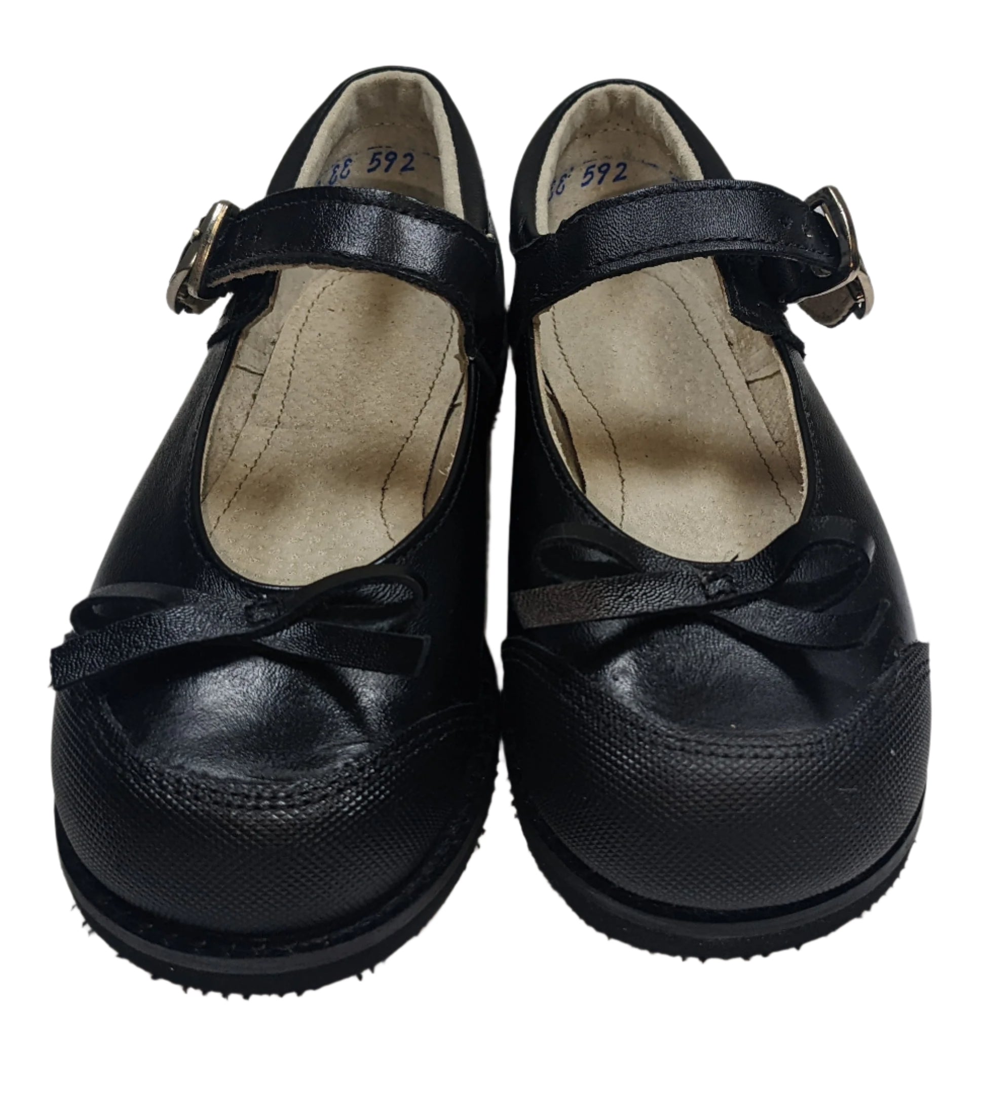 Girls Leather Mary Jane Shoes - Easy Buckle Design