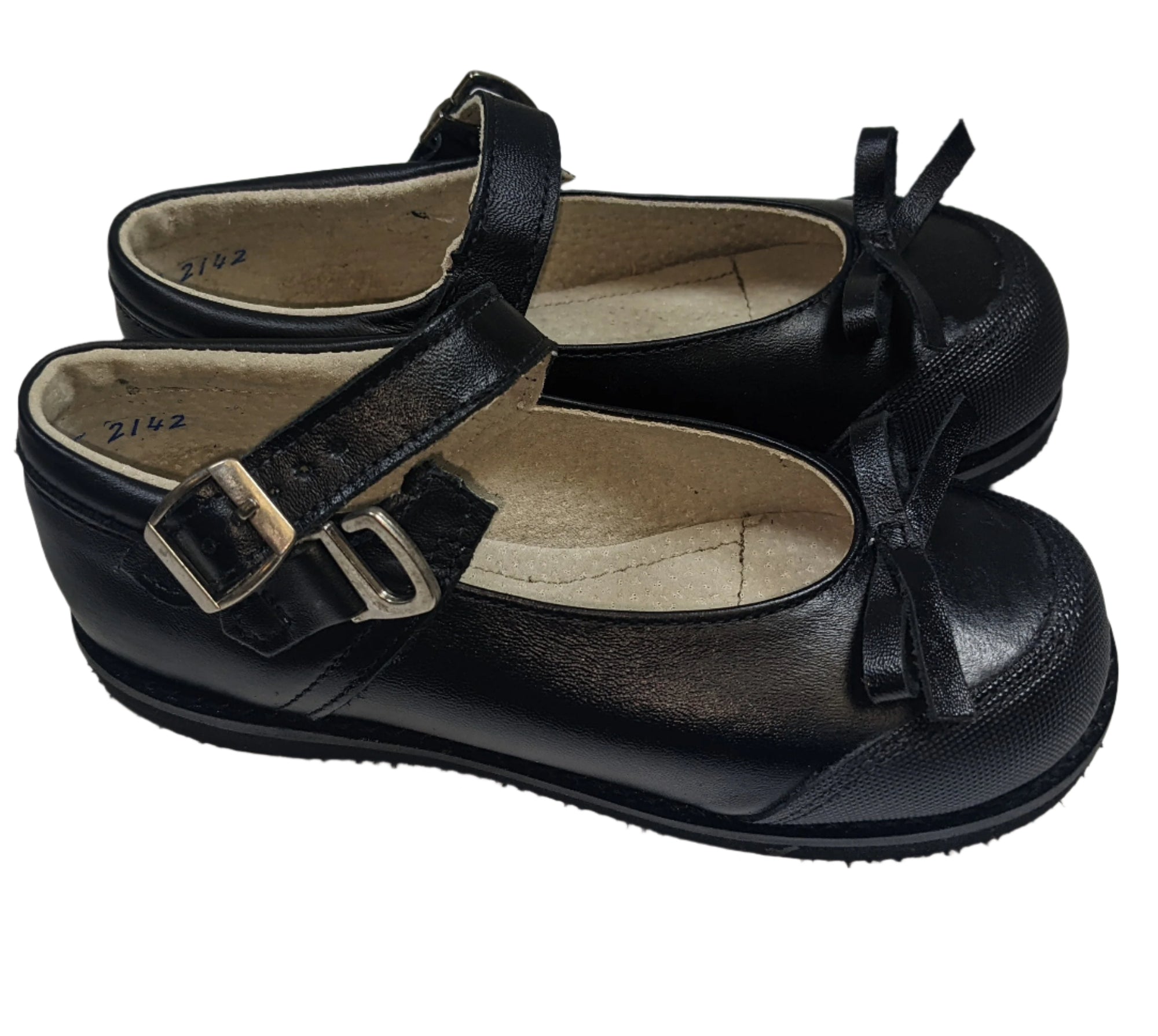 Girls Leather Mary Jane Shoes - Easy Buckle Design
