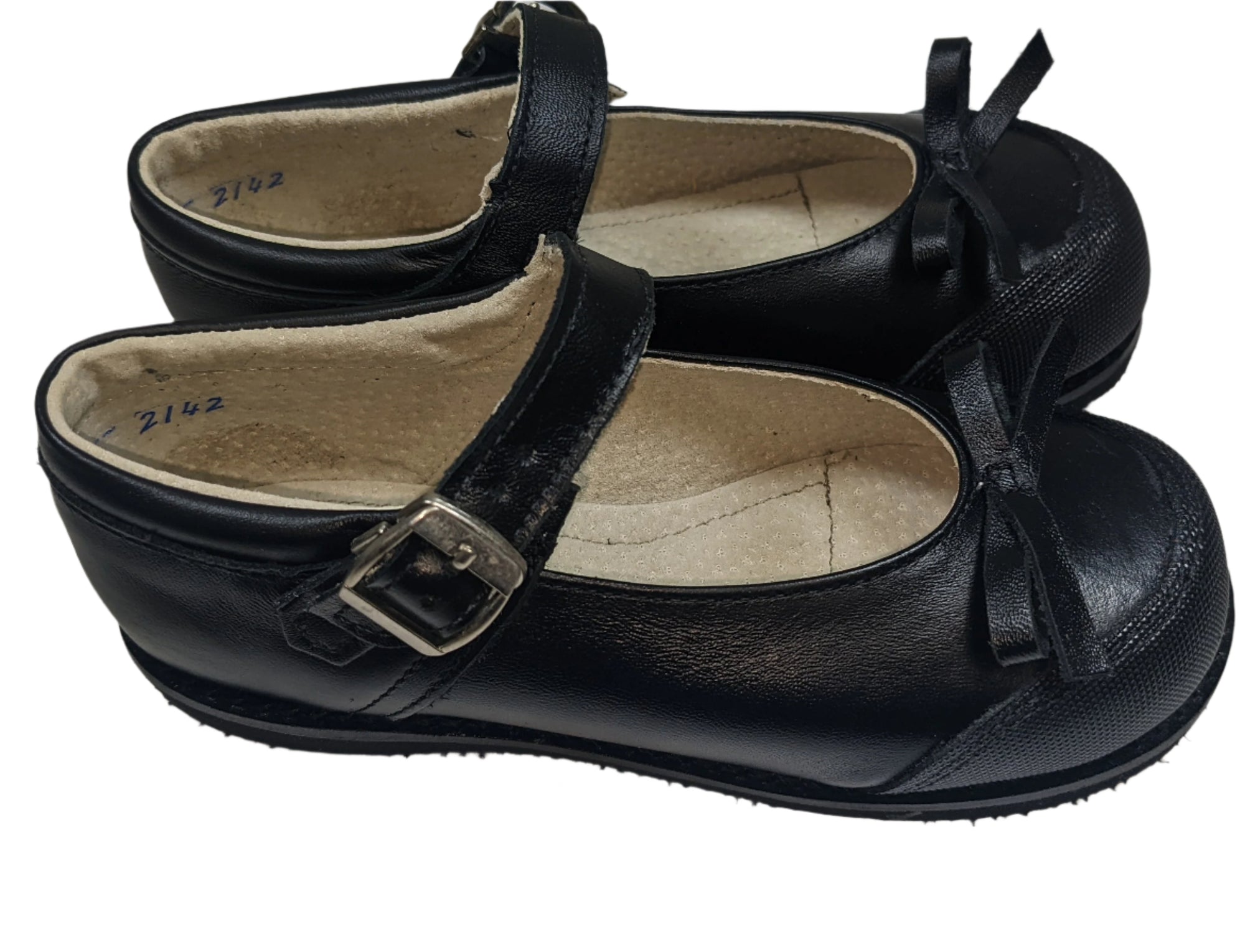 Girls Leather Mary Jane Shoes - Easy Buckle Design