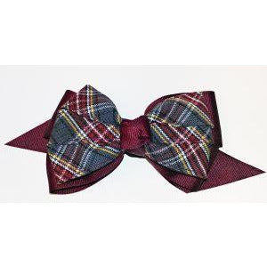 CHS Plaid Pinwheel Bow - Large (Qty 1)