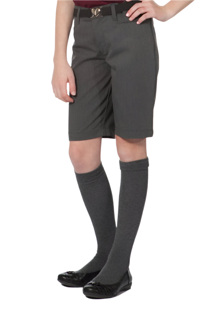 Girls Charcoal Shorts - Husky/Half