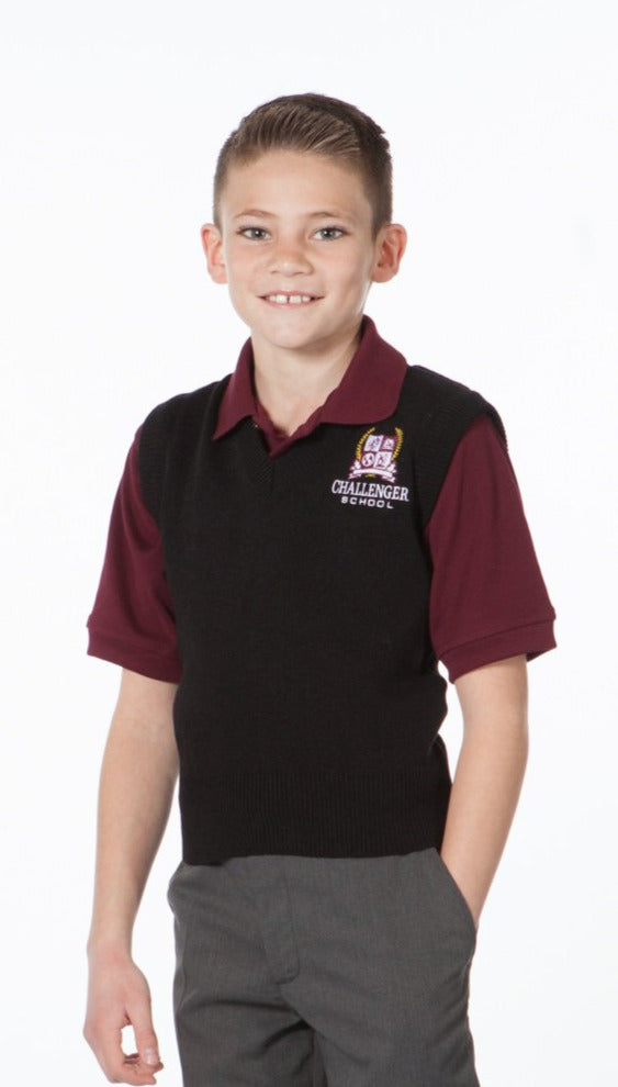 CHS Boys Sweater Vest - Black